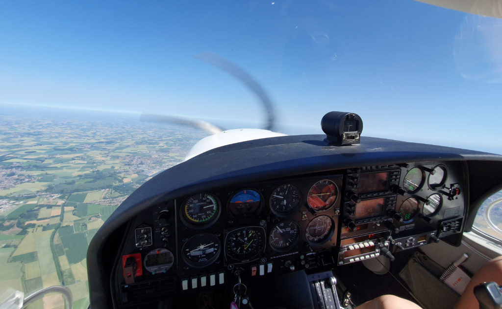 En vol en DA40 TDI